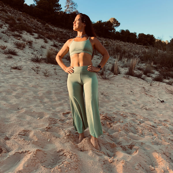 PANTALÓN FLARE MAYA "SALVIA"