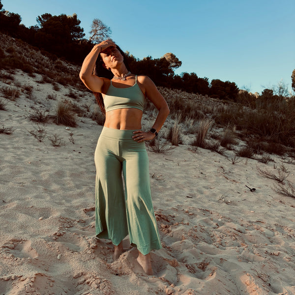 PANTALÓN FLARE MAYA "SALVIA"