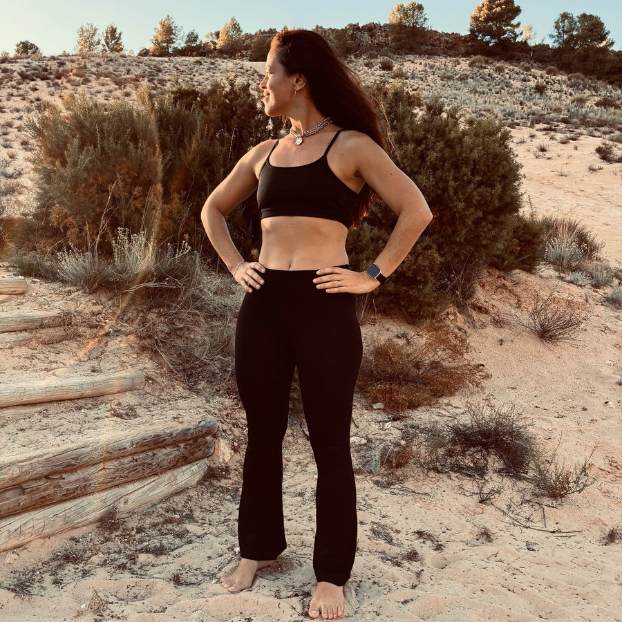 PANTALÓN FLARE SHAKTI "NEGRO"
