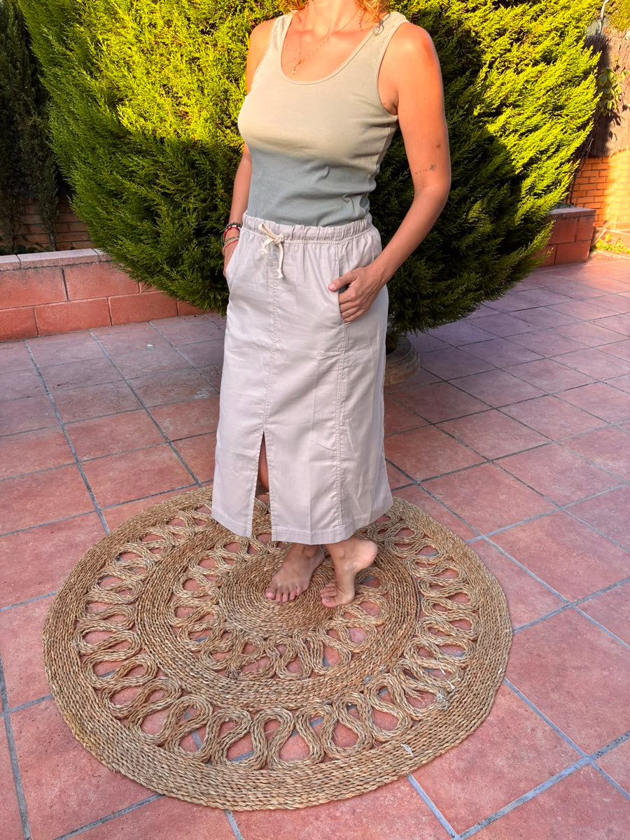 FALDA BEIGE